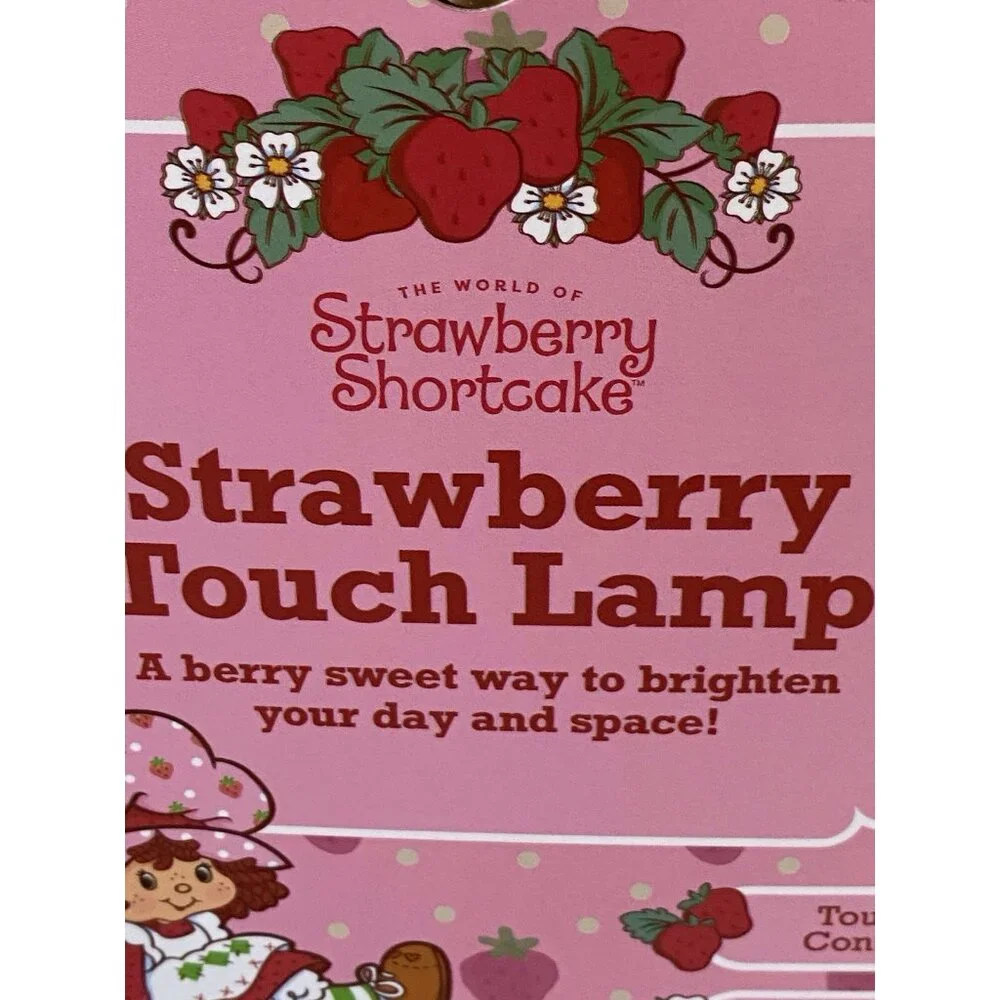 Strawberry‎ Shortcake Touch Lamp USB Rechargeable Glass Dimmable Light VIRAL NEW